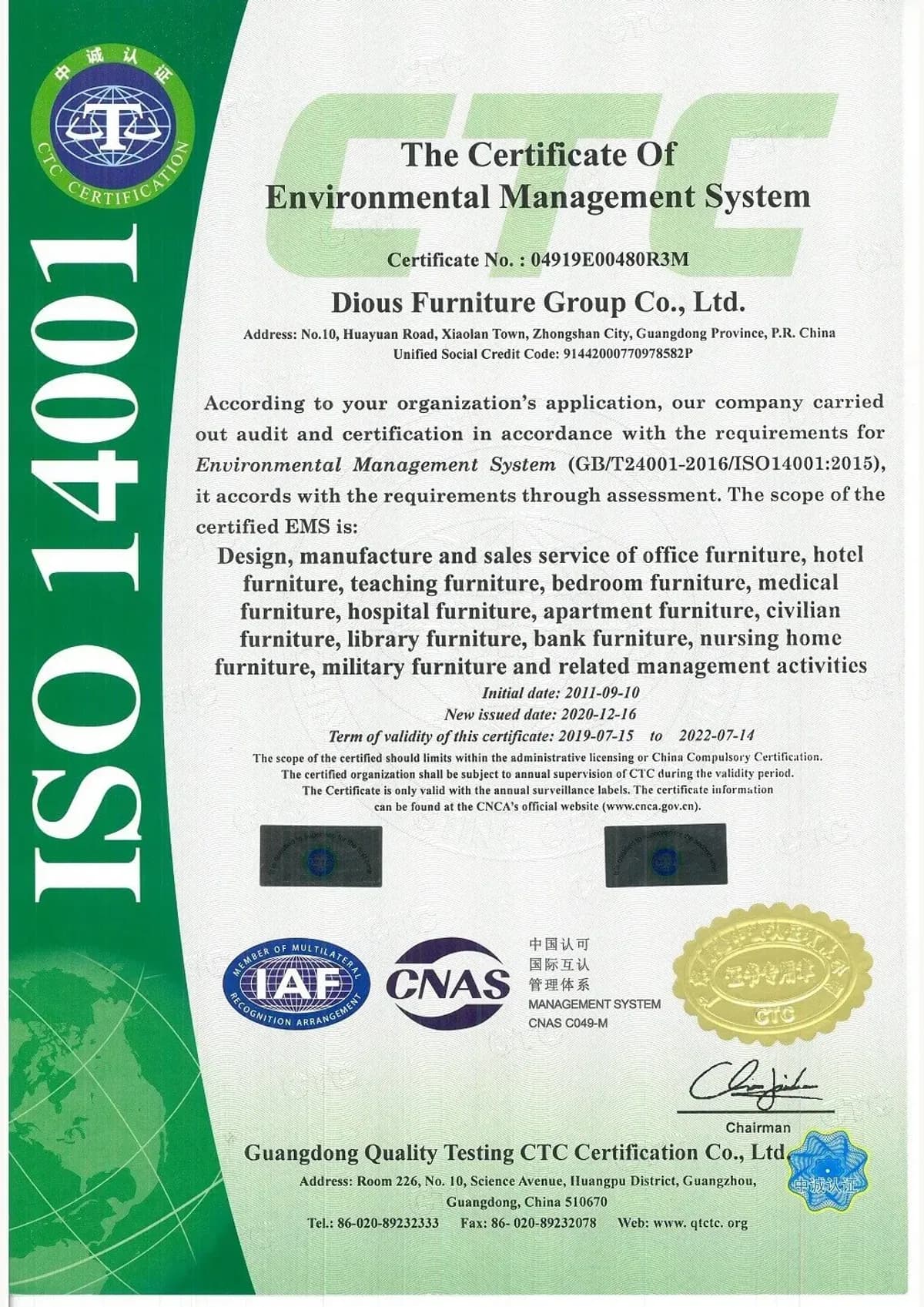 ISO 14001:2015